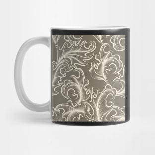 Victorian leaves Seamless pattern Mug